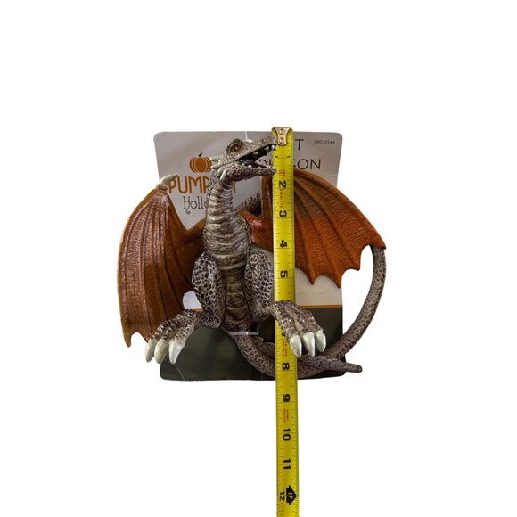 Pumpkin Hollow Pet Dragon Figurine Decor Mythical Adventure - Picture 3 of 4
